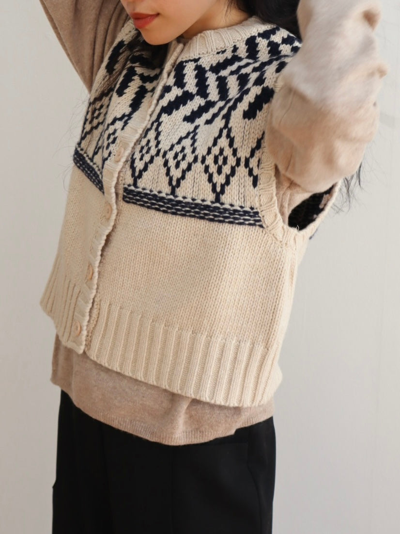 design short knit vest