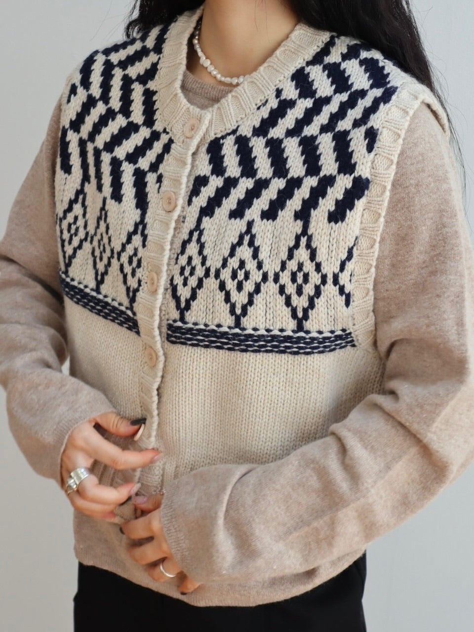 design short knit vest