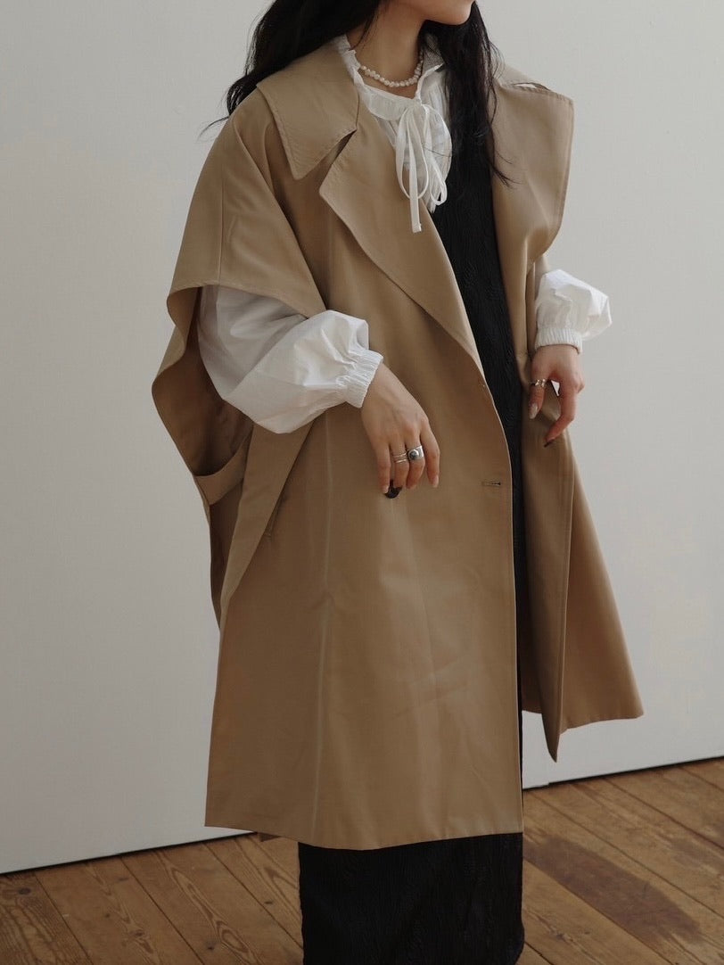 cape like trench coat