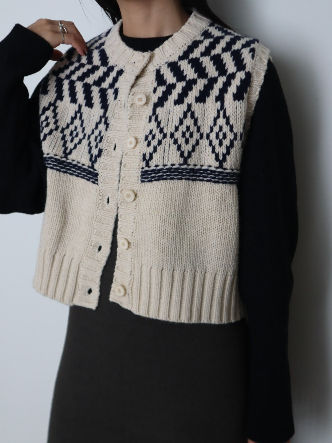 design short knit vest