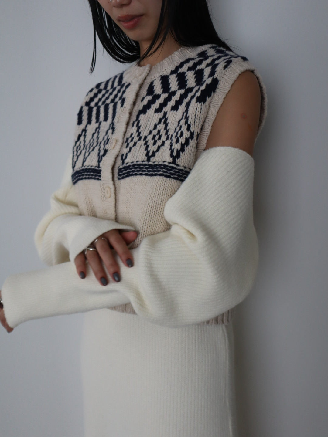 design short knit vest