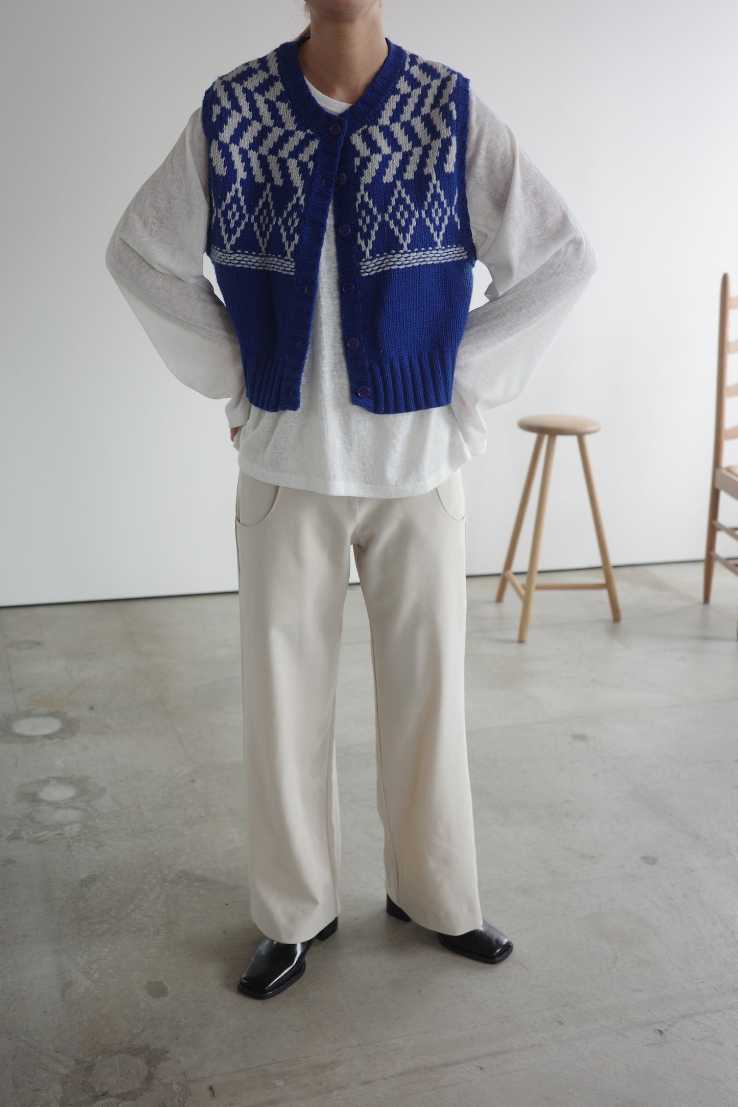 design short knit vest