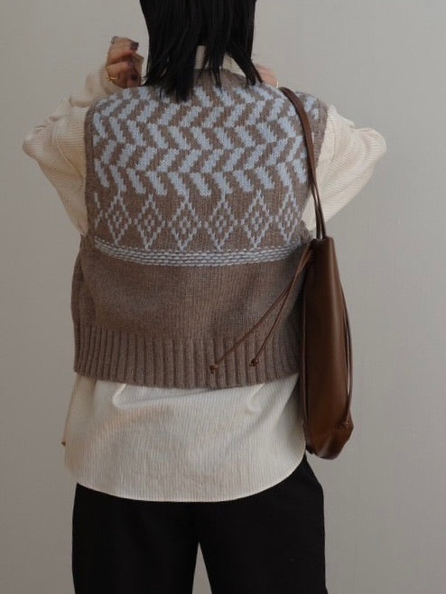 design short knit vest