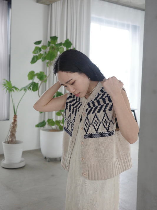 design short knit vest