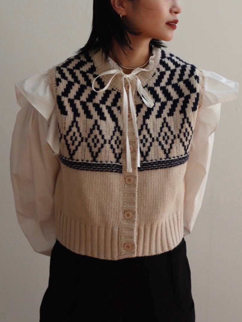 design short knit vest