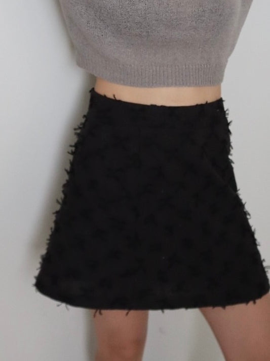 ribbon mini skirt